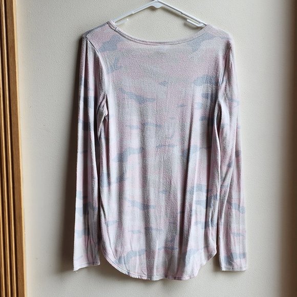Old Navy Pink/Gray Camo Scoop Neck Jersey Size Small - Picture 13 of 14